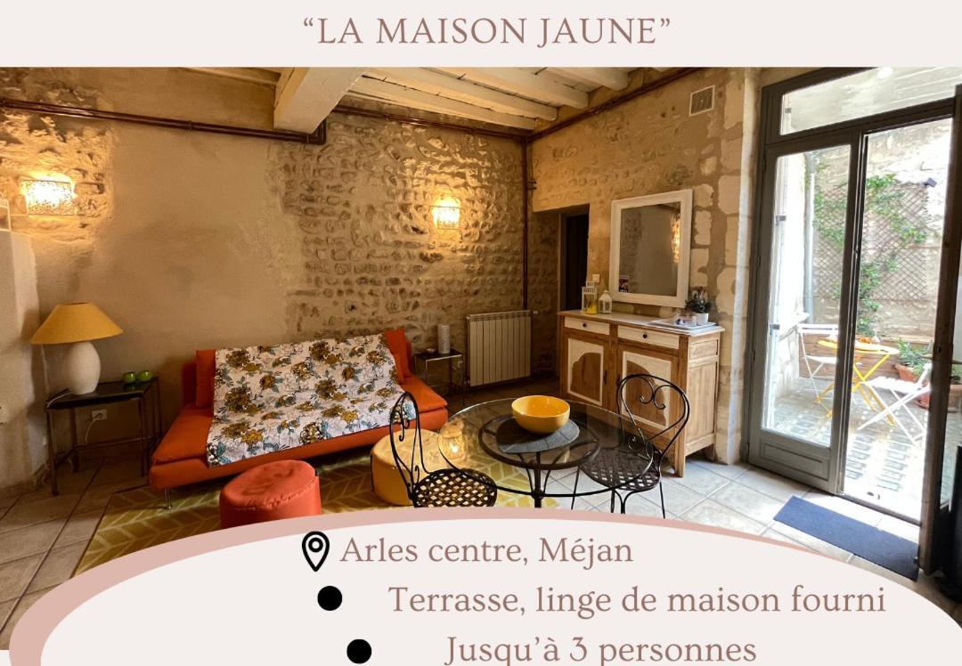 "La Maison Jaune" Arles Centre Terrasse المظهر الخارجي الصورة